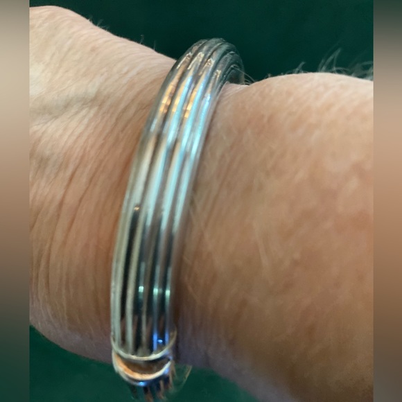 Sterling Silver Bracelet- large, Italy - Picture 2 of 6